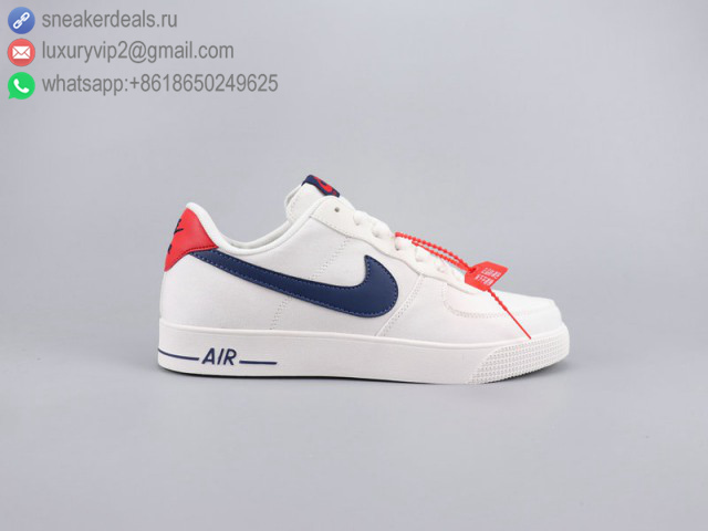 NIKE AIR FORCE 1 LOW AC WHITE NAVY RED UNISEX CANVAS SKATE SHOES
